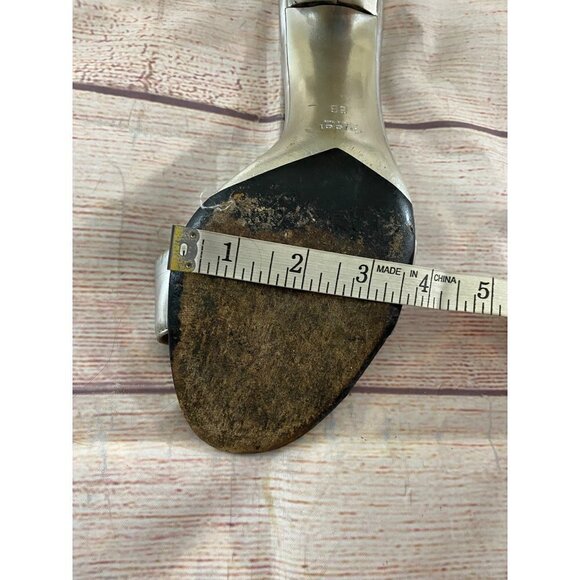 Gucci Women's Silver Slip Ons Mules - Have Wear And Tear - 8B - Picture 9 of 12